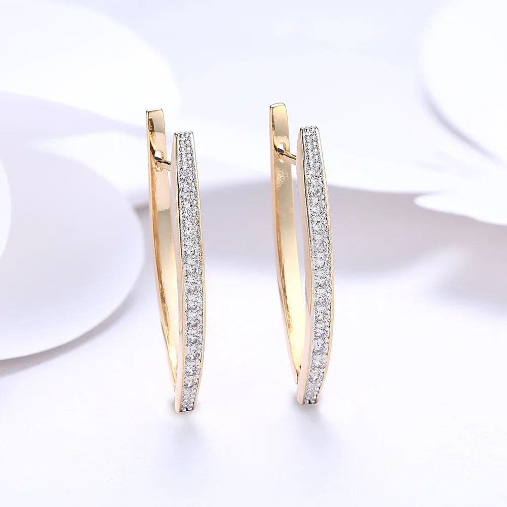 18K gold earrings