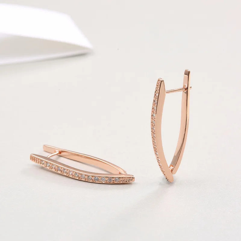 18K gold earrings