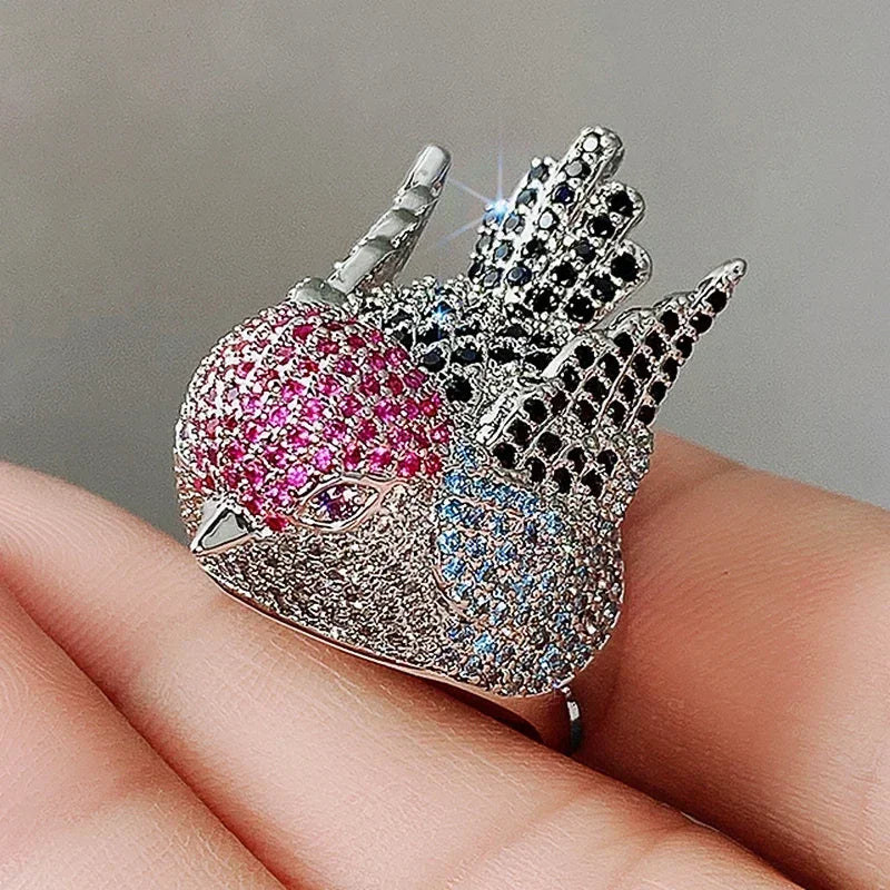 Rainbow Bird Rings
