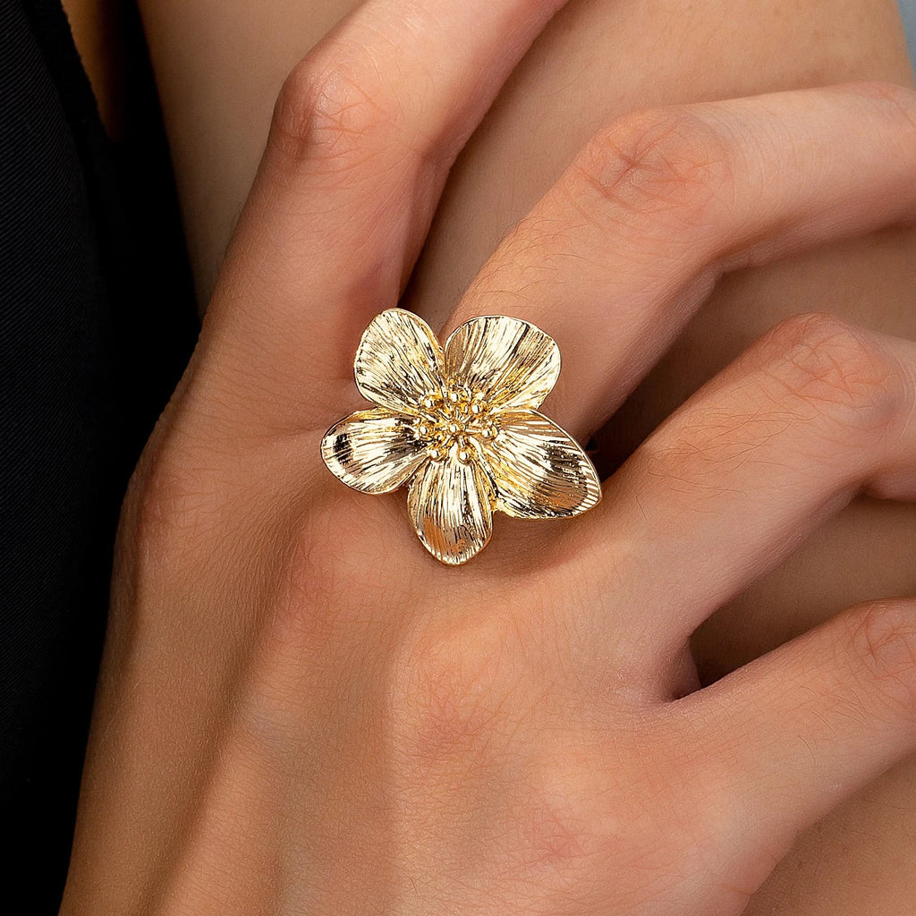 Ring with a Flower Design