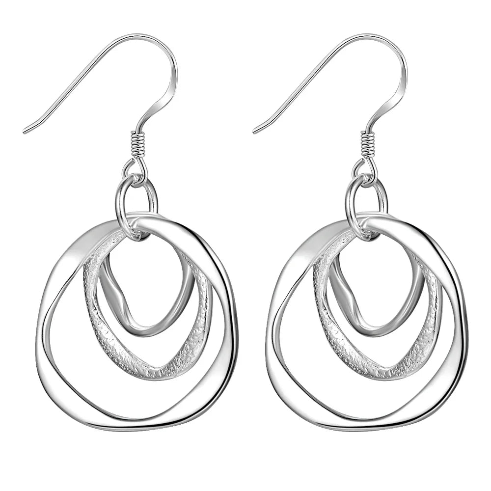 Silver Earrings Elegant