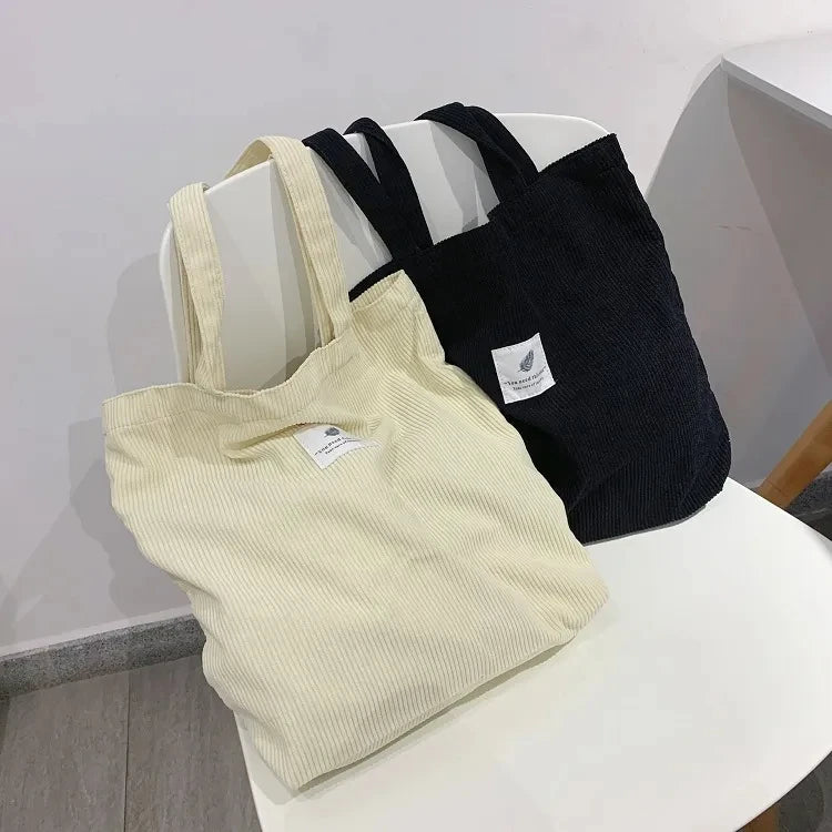 JIOMAY Corduroy Totes Bags