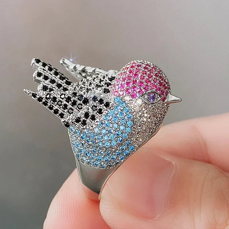 Rainbow Bird Rings