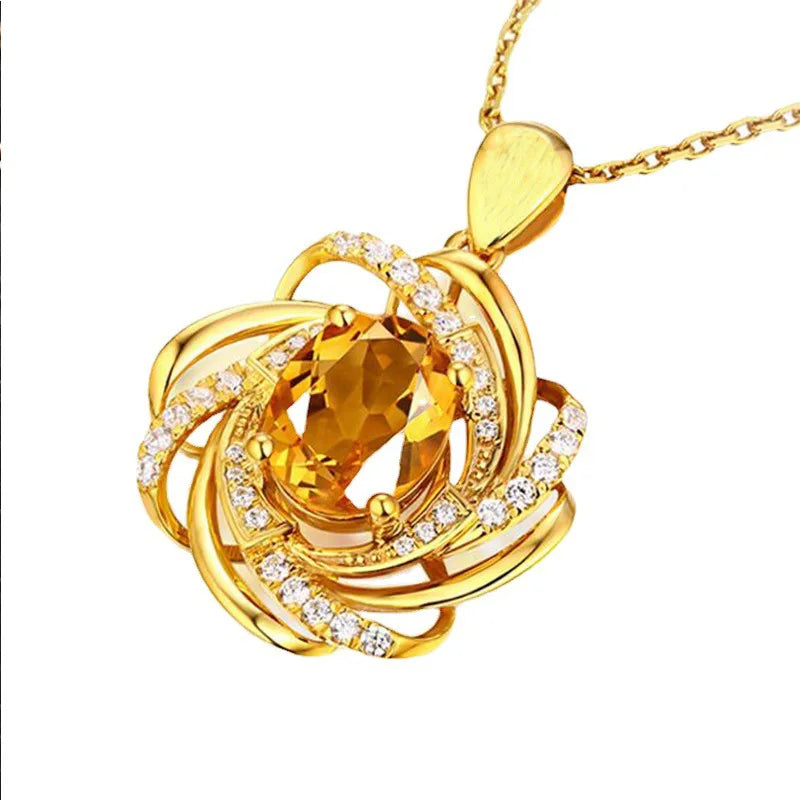 Pendant Flower Sapphire