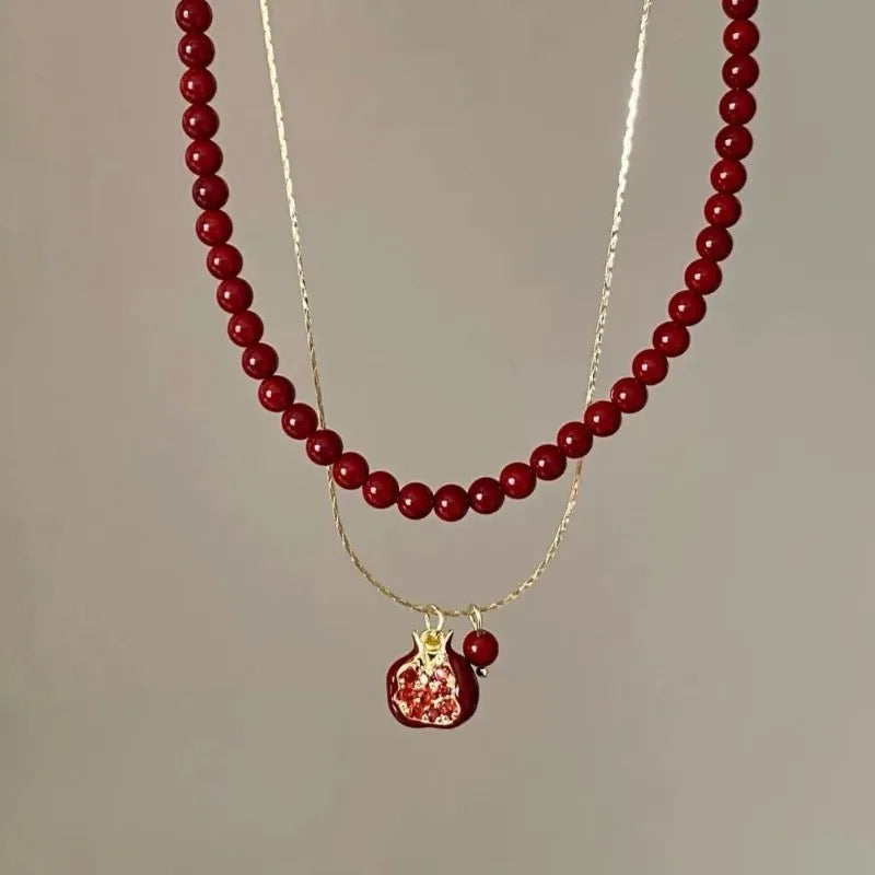 Red Pomegranate Pendant