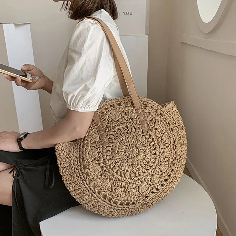 Summer Round Straw Bags