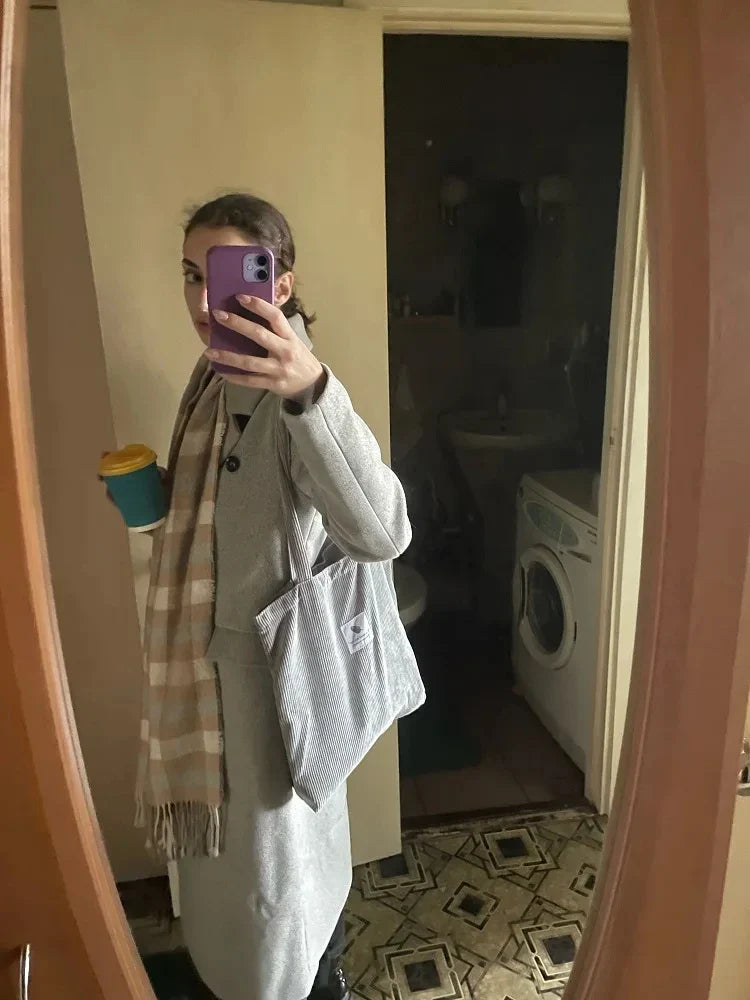 JIOMAY Corduroy Totes Bags