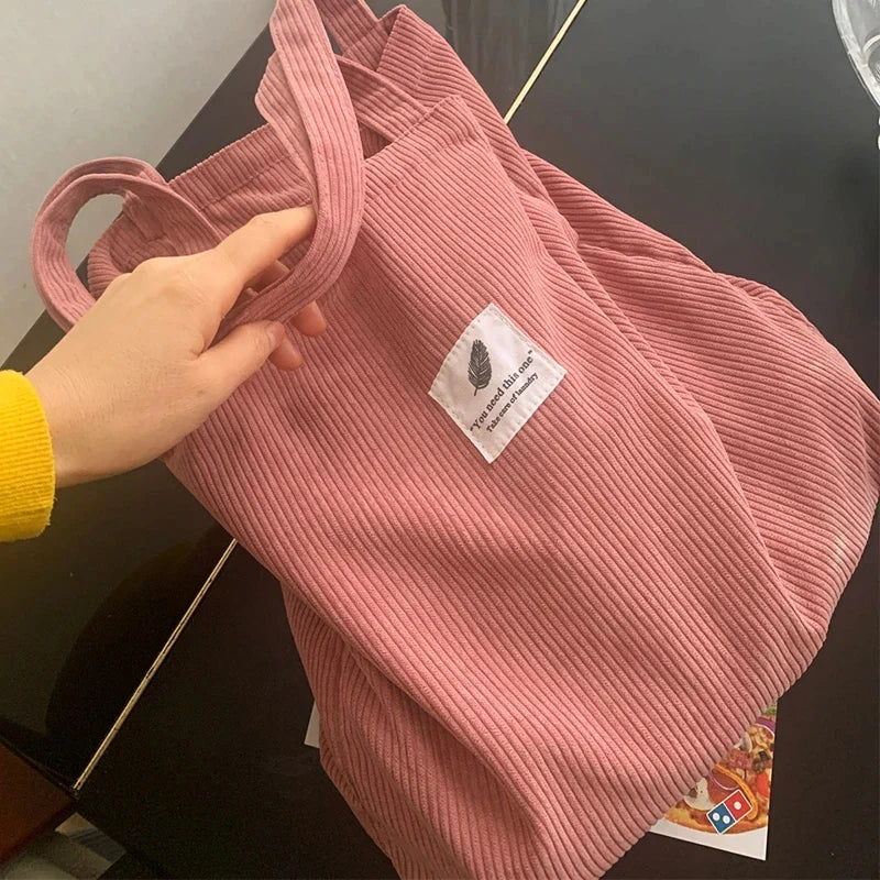 JIOMAY Corduroy Totes Bags