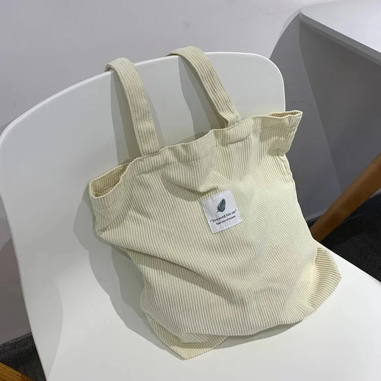 JIOMAY Corduroy Totes Bags