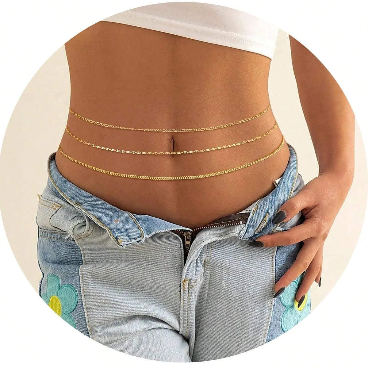 Beads Cuban Waist Chain