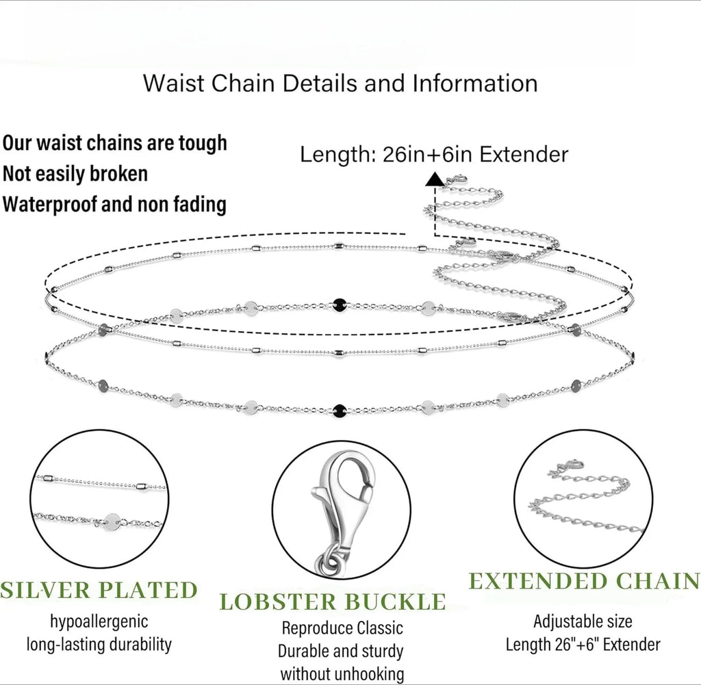 Women Waterproof Body Chain