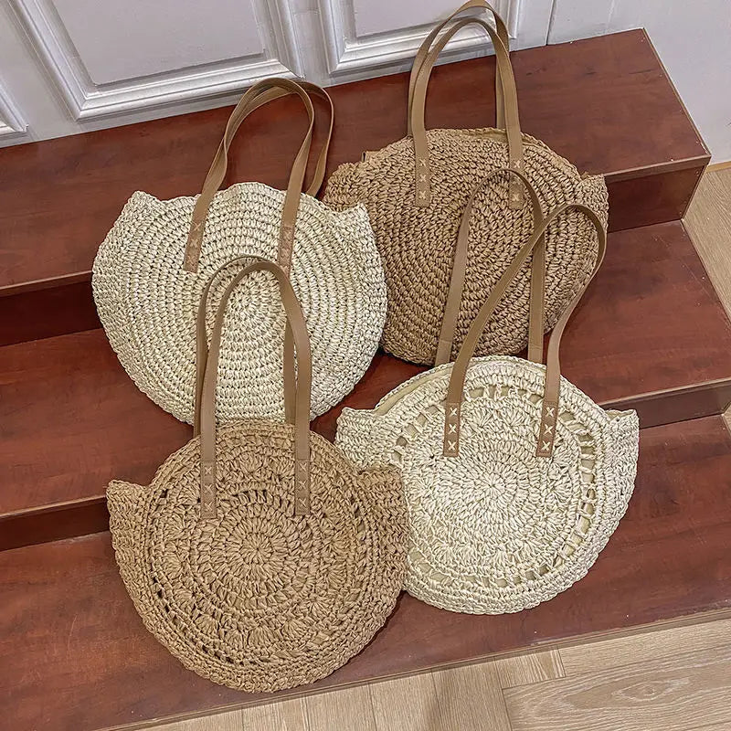 Summer Round Straw Bags