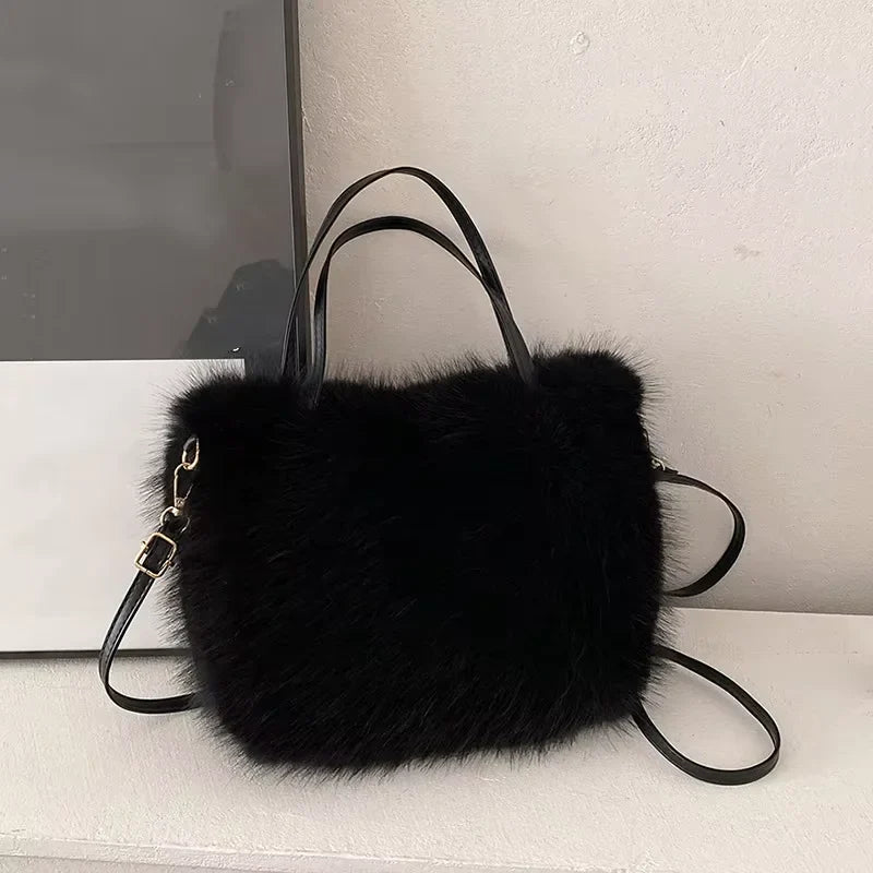 Faux Fur Tote Bag]