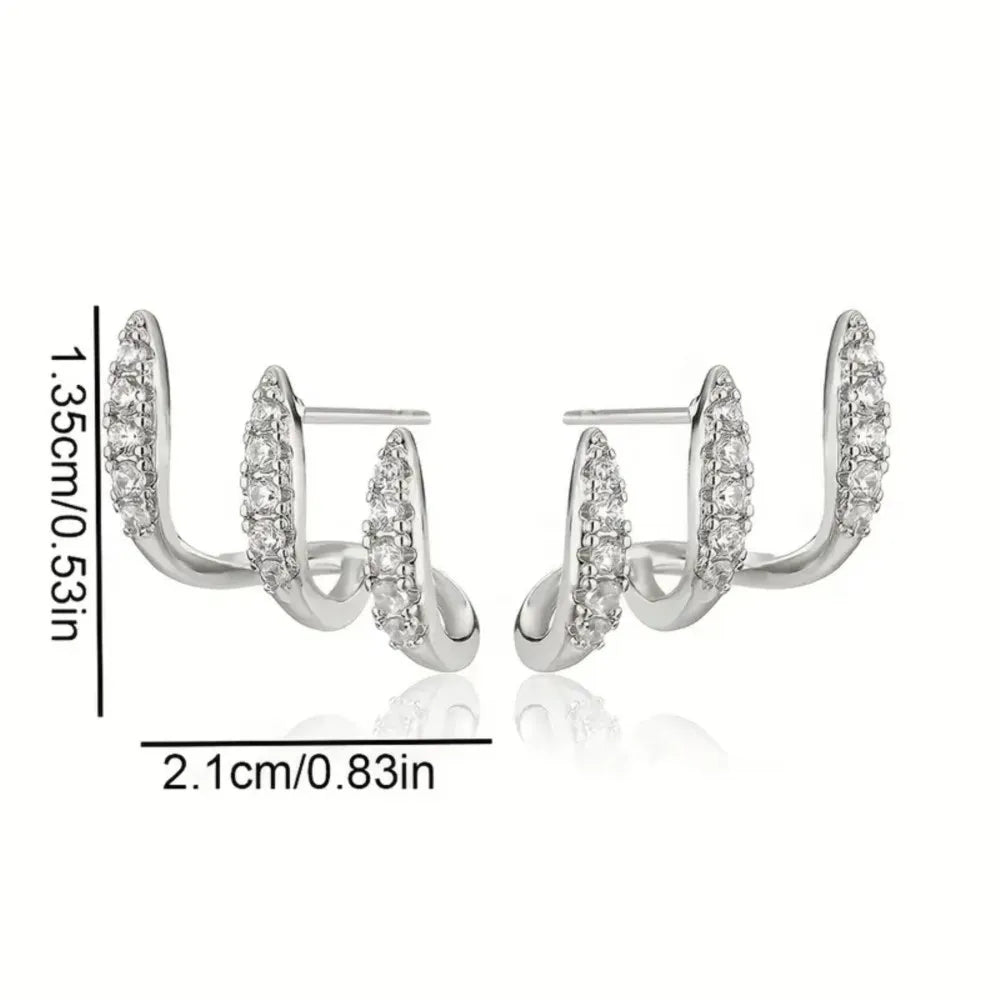 2pcs Elegant Rhinestone