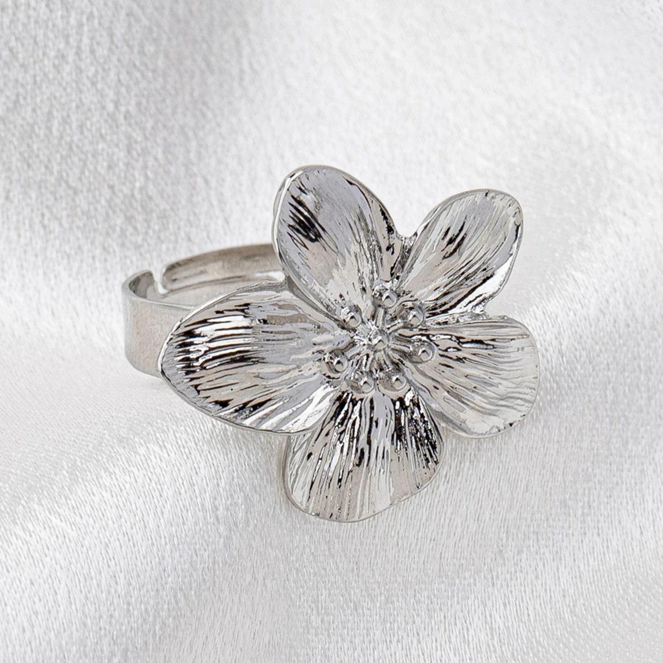 Ring with a Flower Design