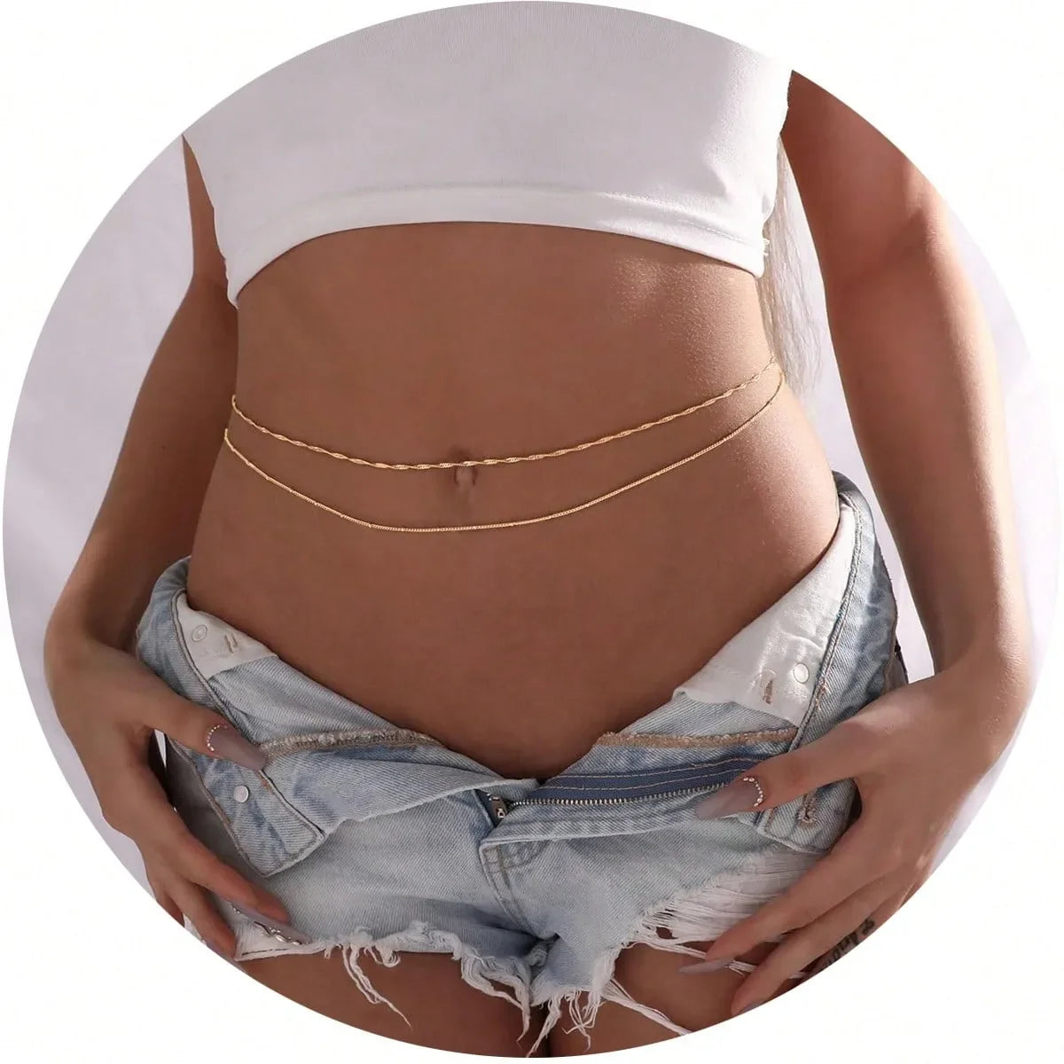 Beads Cuban Waist Chain