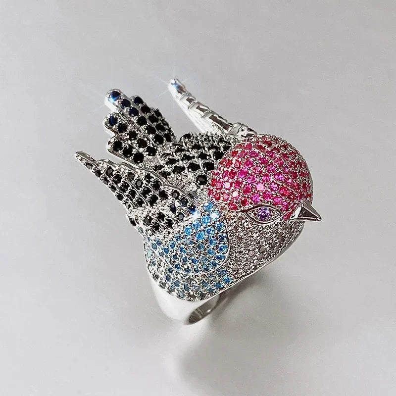 Rainbow Bird Rings