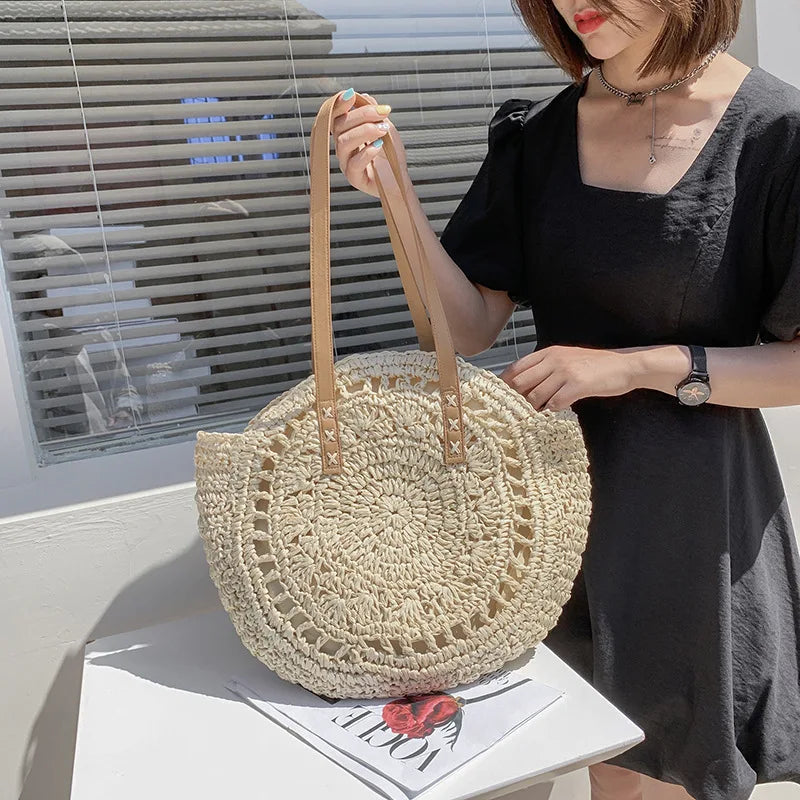 Summer Round Straw Bags