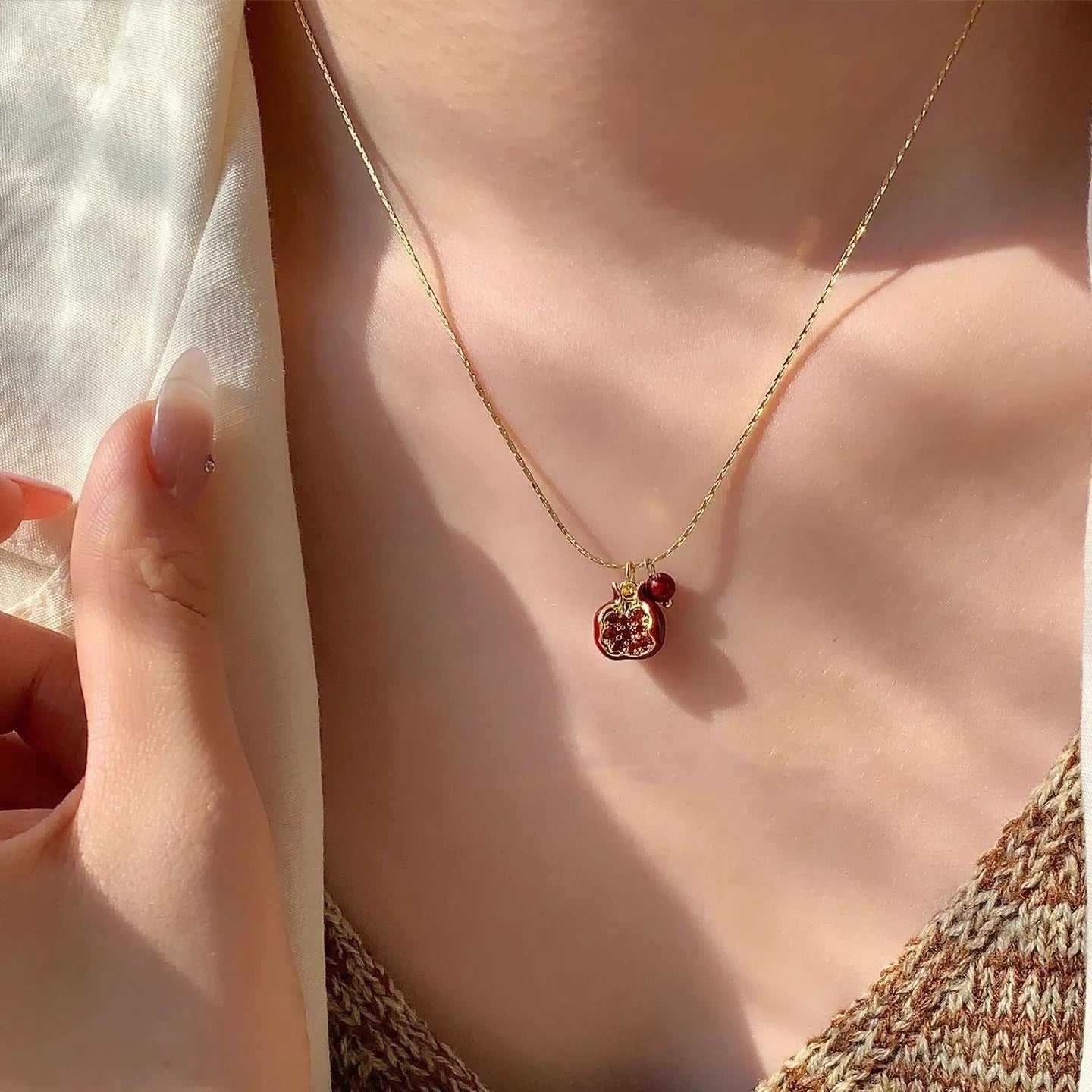 Red Pomegranate Pendant