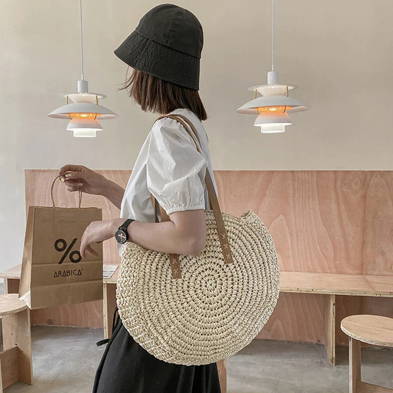 Summer Round Straw Bags