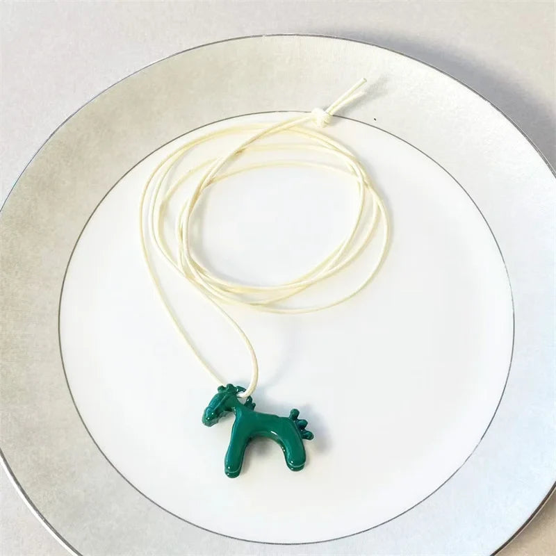 Colorful Horse Pendant