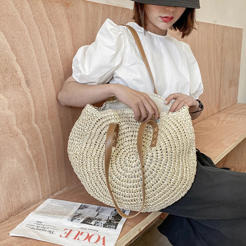 Summer Round Straw Bags
