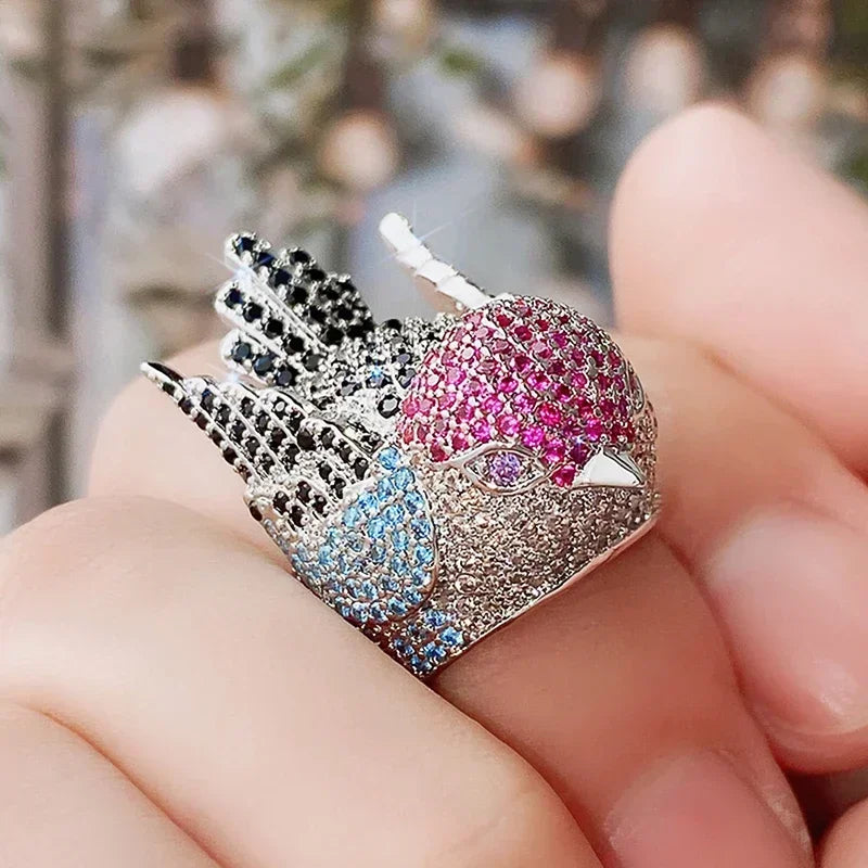 Rainbow Bird Rings
