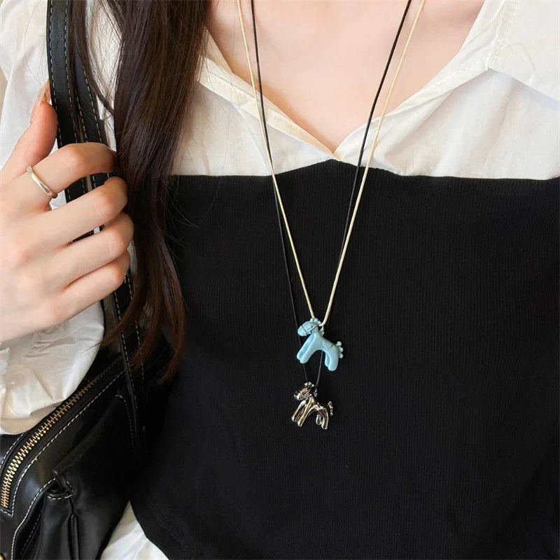 Colorful Horse Pendant