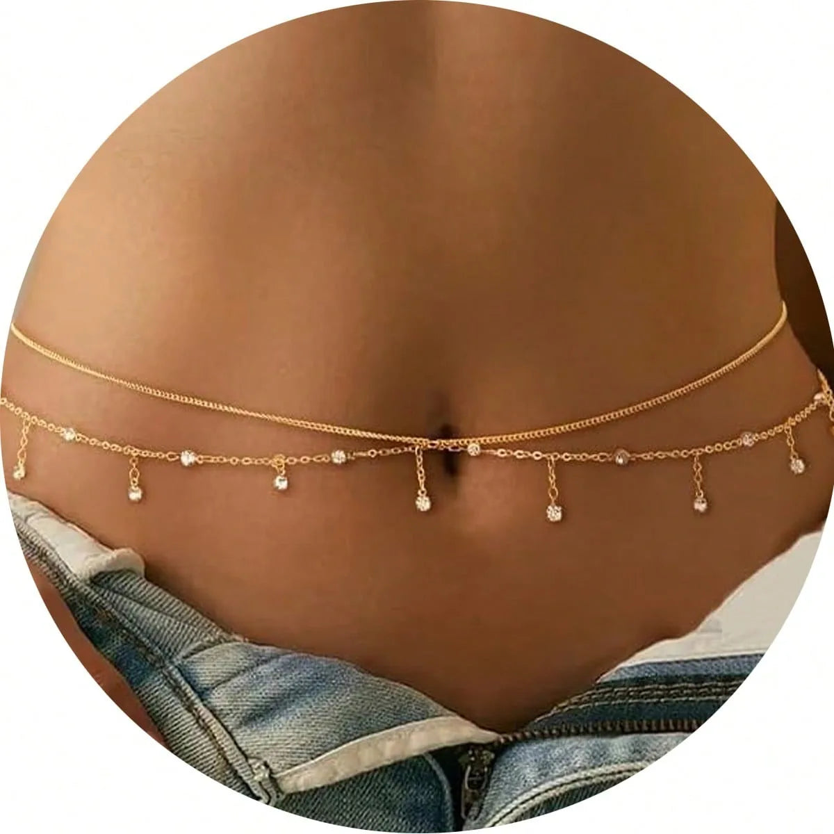 Beads Cuban Waist Chain