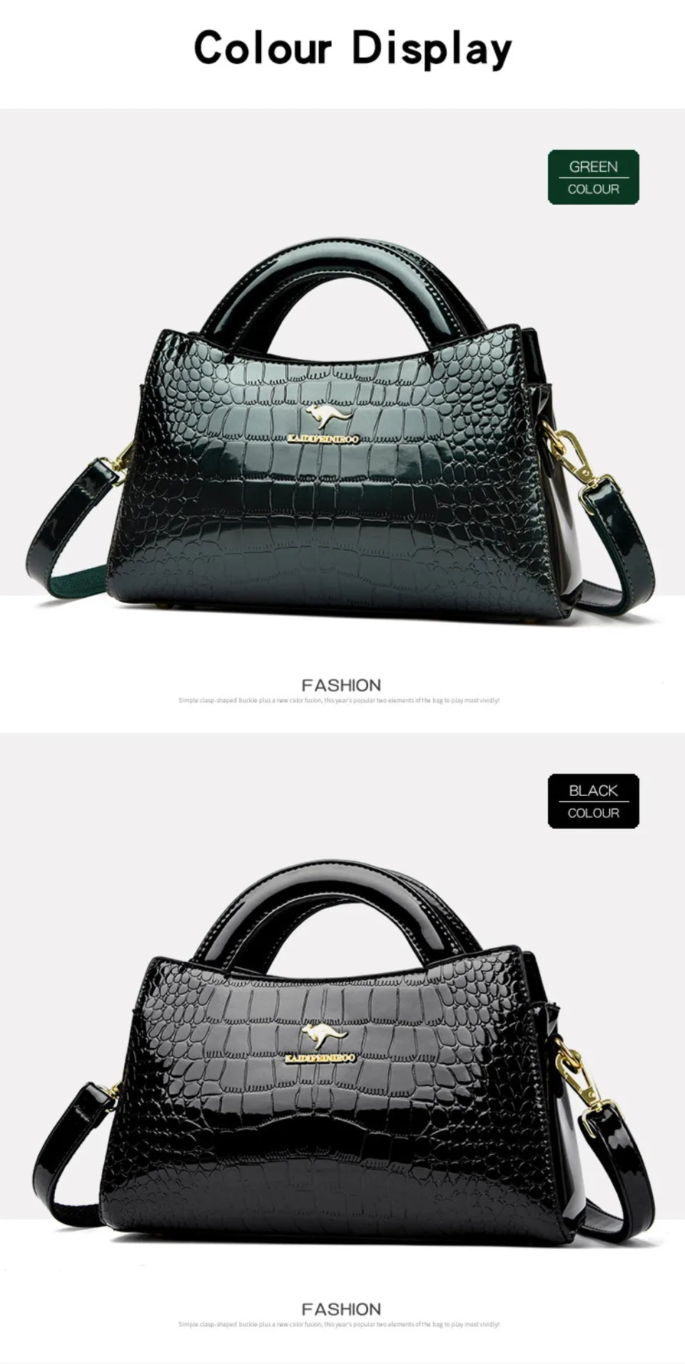 Kangaroo Brand Alligator Bags