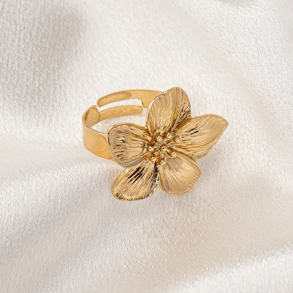 Ring with a Flower Design