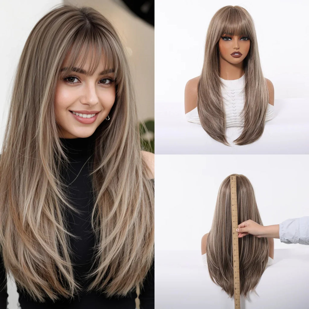 Blonde Long Straight Wig