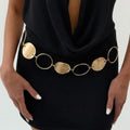 Hollow Out Round Waist Chain