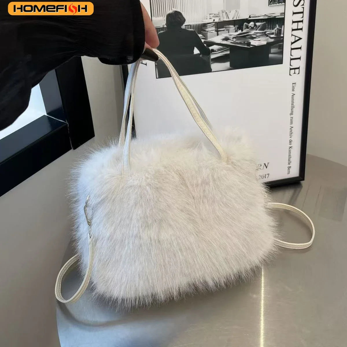 Faux Fur Tote Bag]