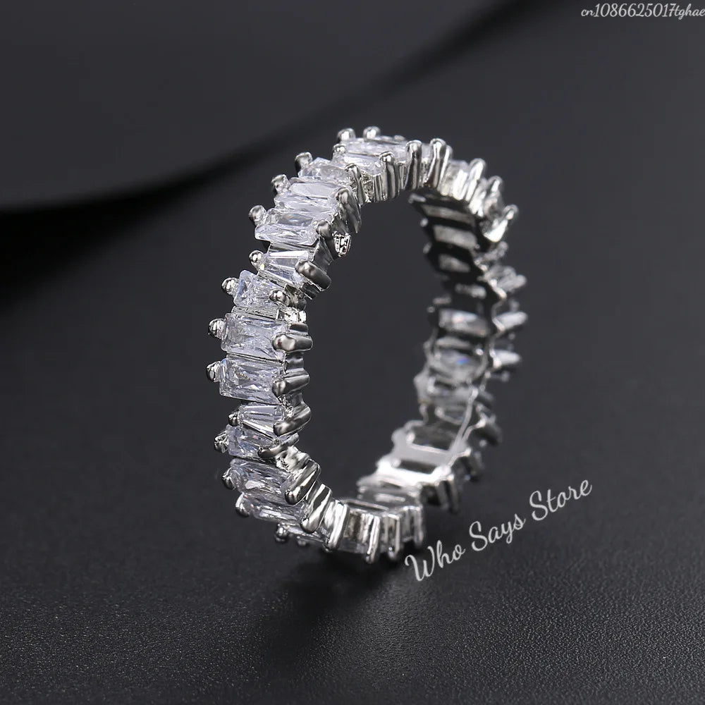 Sparkling Zircon Rings