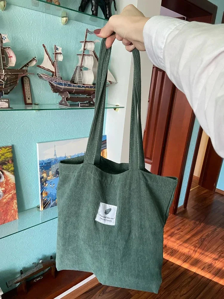 JIOMAY Corduroy Totes Bags