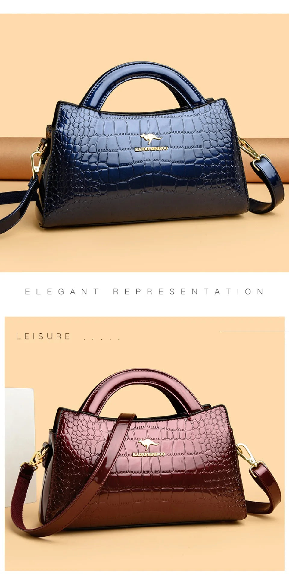 Kangaroo Brand Alligator Bags