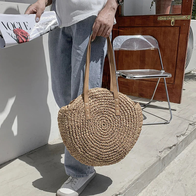 Summer Round Straw Bags