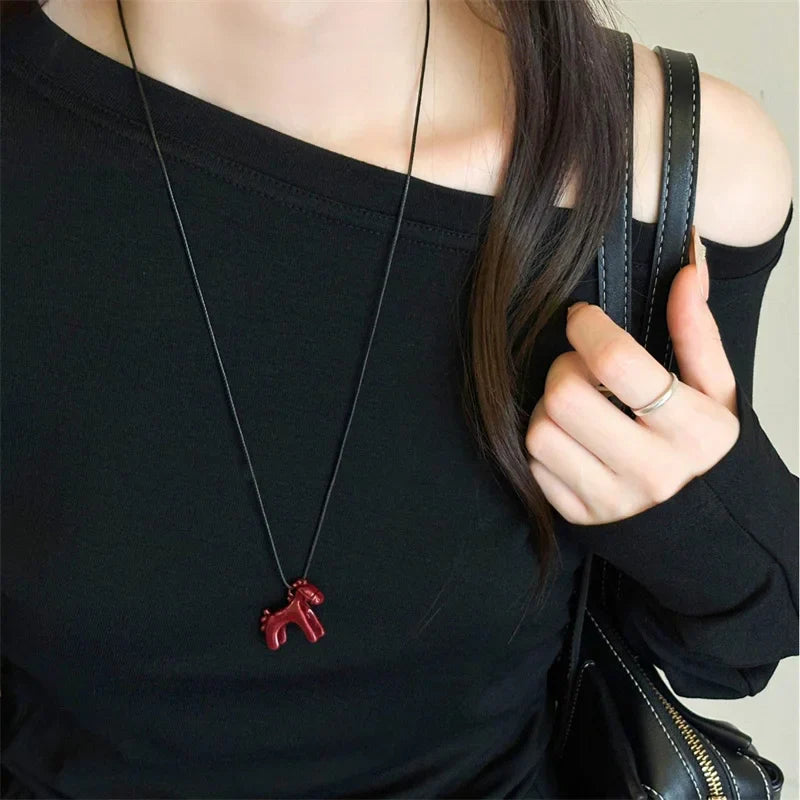 Colorful Horse Pendant