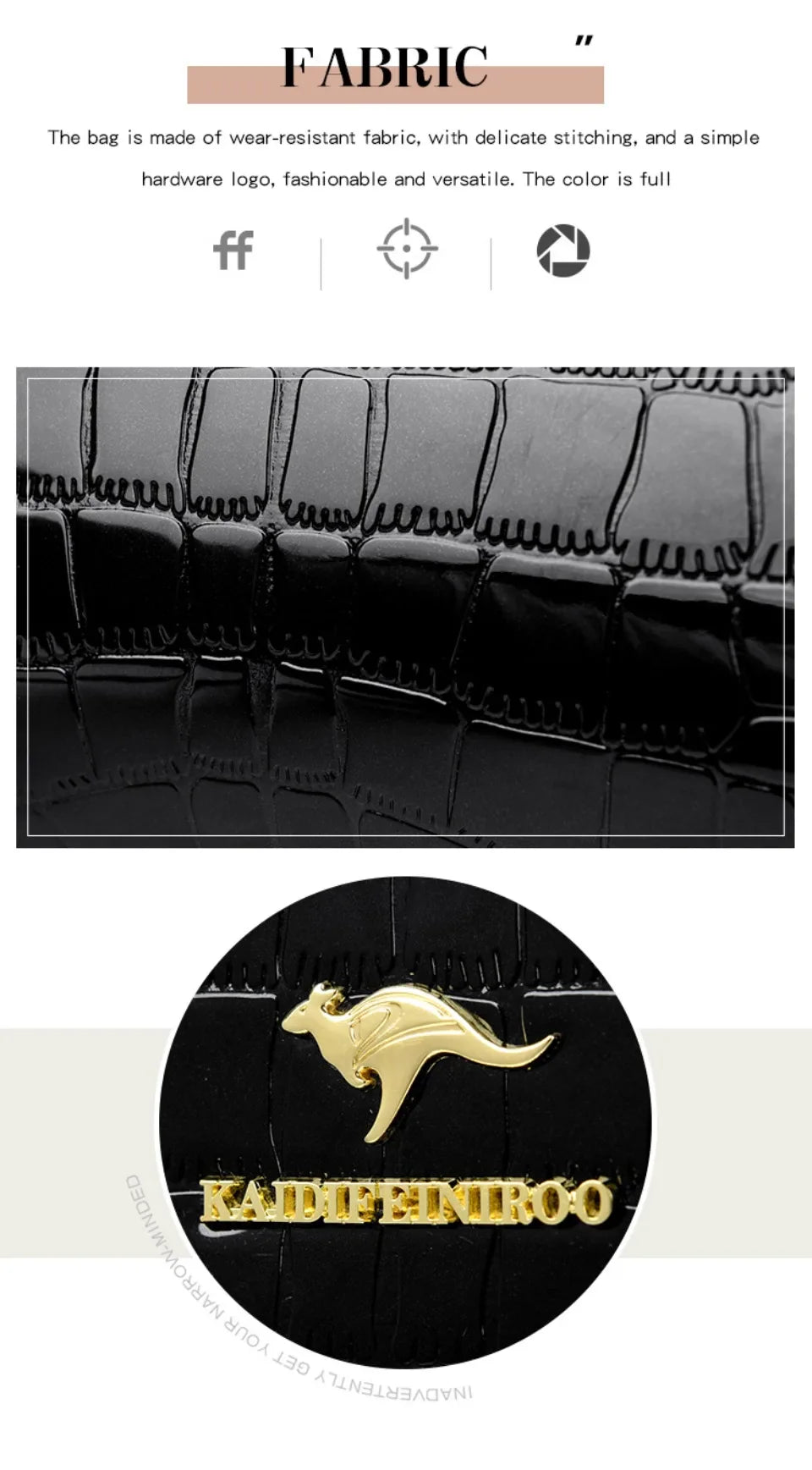 Kangaroo Brand Alligator Bags