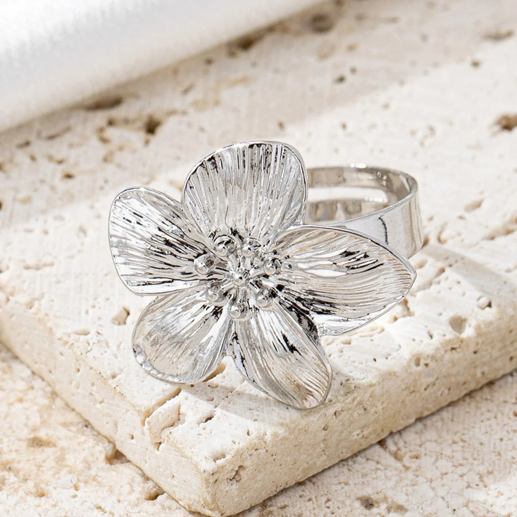 Ring with a Flower Design