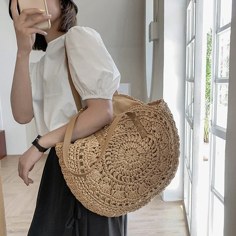 Summer Round Straw Bags